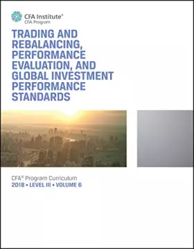 Couverture du produit · Trading and Rebalancing, Performance Evaluation, and Global Investment Performance Standards