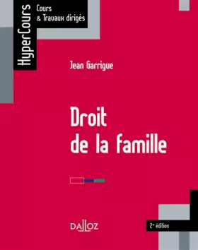 Couverture du produit · Droit de la famille
