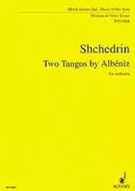 Couverture du produit · Two Tangos by Albéniz: orchestra. Partition d'étude.