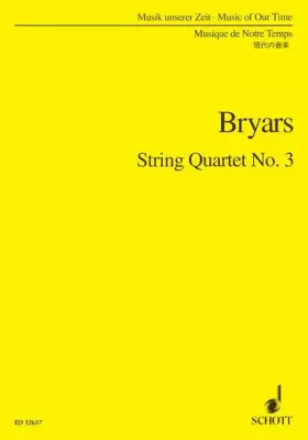 Couverture du produit · String Quartet No. 3: string quartet. Partition.