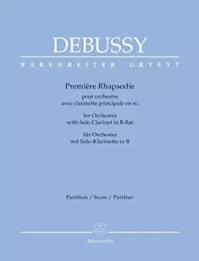 Couverture du produit · Debussy: Première Rhapsodie (Full Score)