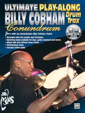 Couverture du produit · Ultimate Play-Along Drum Trax Billy Cobham Conundrum: Jam with Six Revolutionary Billy Cobham Charts, Book & Online Audio