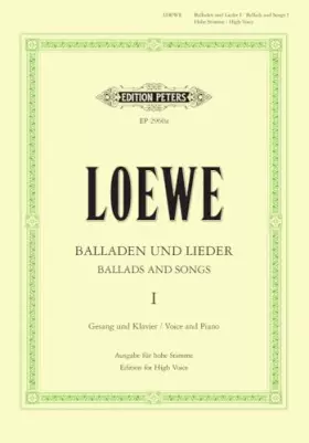 Couverture du produit · BALLADEN UND LIEDER 1 HOOG CHANT