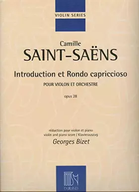 Couverture du produit · Introduction Et Rondo Capriccioso pour violon et orchestre Réduction pour Violon and Piano par G. Bizet
