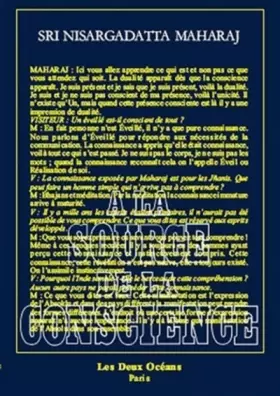 Couverture du produit · A la source de la conscience