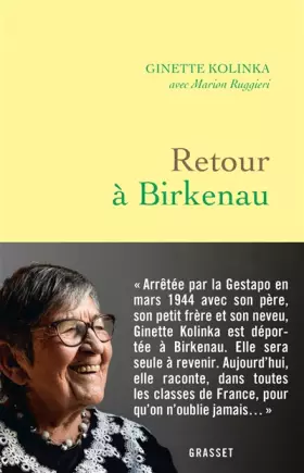 Couverture du produit · Retour à Birkenau