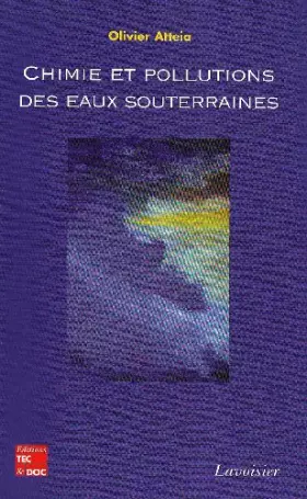 Couverture du produit · Chimie et pollutions des eaux souterraines
