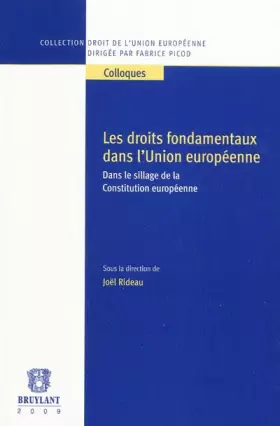 Couverture du produit · Les droits fondamentaux dans l'Union européenne: Dans le sillage de la Constitution européenne