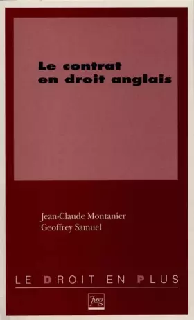 Couverture du produit · Le contrat en droit anglais