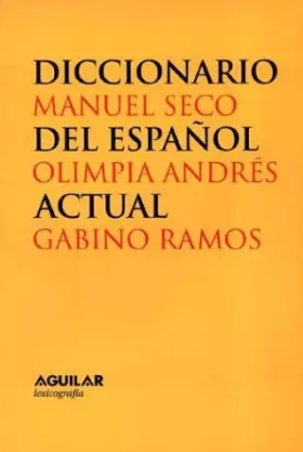 Couverture du produit · Diccionario Del Espanol Actual (2 volumes)