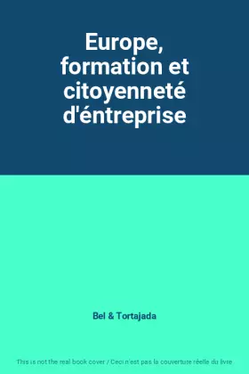 Couverture du produit · Europe, formation et citoyenneté d'éntreprise