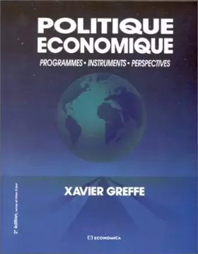 Couverture du produit · Politique économique