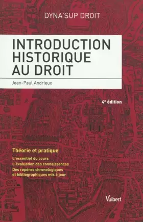 Couverture du produit · Introduction historique au droit