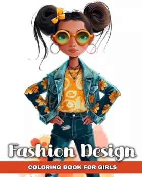 Couverture du produit · Fashion Design Coloring Book for Girls: Fashion Colouring Pages with Trendy Designs to Color for Fashionable Kids