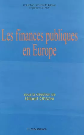 Couverture du produit · Les finances publiques en Europe