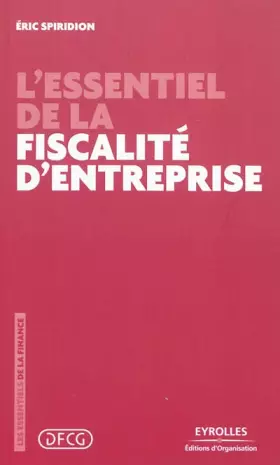 Couverture du produit · L'essentiel de la fiscalité d'entreprise