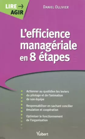 Couverture du produit · L'efficience managériale en 8 étapes
