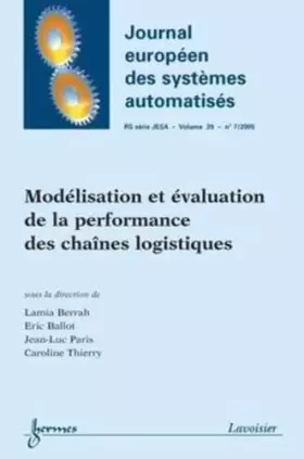 Couverture du produit · Modélisation et évaluation de la performance des chaînes logistiques (Journal européen des systèmes automatisés RS série JESA V