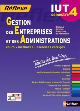 Couverture du produit · Gestion des Entreprises et des Administrations - S4 - option CF -Toutes les matières