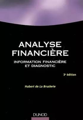 Couverture du produit · Analyse financière : Information financière et diagnostic