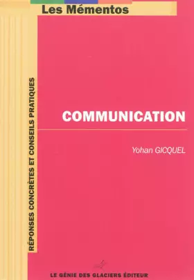 Couverture du produit · COMMUNICATION