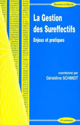 Couverture du produit · La gestion des sureffectifs. enjeux et pratiques
