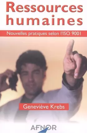 Couverture du produit · Ressources humaines : Nouvelles pratiques selon l'iso 9001
