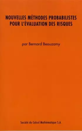 Couverture du produit · Nouvelles méthodes probabilistes pour l'évaluation des risques