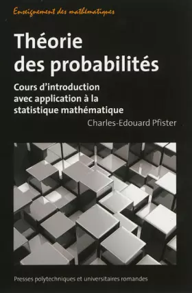 Couverture du produit · Théorie des probabilités: Cours d'introduction avec application à la statistique mathématique.