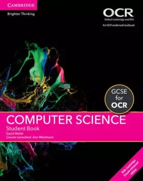Couverture du produit · GCSE Computer Science for OCR Student Book with Cambridge Elevate Enhanced Edition (2 Years)
