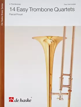 Couverture du produit · 14 easy trombone quartets - 4 trombones -partition+parties separees