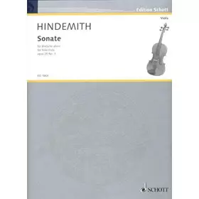 Couverture du produit · Partitions classique SCHOTT HINDEMITH PAUL - VIOLA SONATA OP. 25/1 - VIOLA Alto