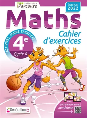 Couverture du produit · Cahier d'exercices iParcours maths 4e avec cours (édition 2022)