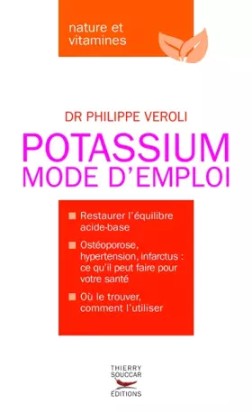 Couverture du produit · Potassium : Mode d'emploi
