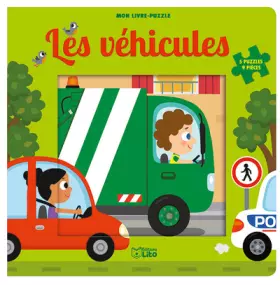 Couverture du produit · Mon livre puzzle 9 pièces: Les véhicules - Dès 2 ans