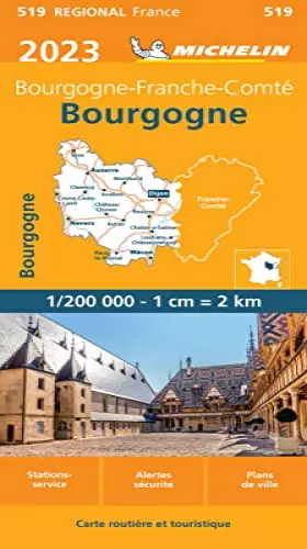 Couverture du produit · Carte Régionale Bourgogne 2023