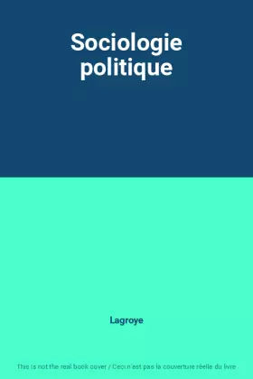 Couverture du produit · Sociologie politique