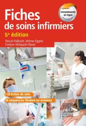 Couverture du produit · Fiches de soins infirmiers: Avec 38 séquences filmées ou animées de gestes techniques