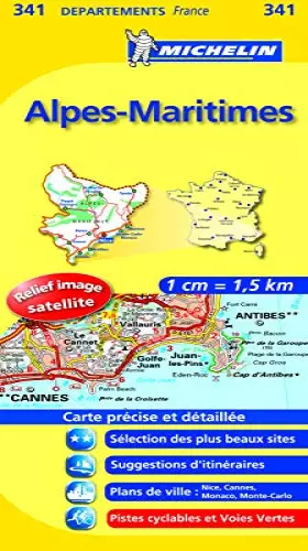 Couverture du produit · Carte DPARTEMENTS Alpes-Maritimes
