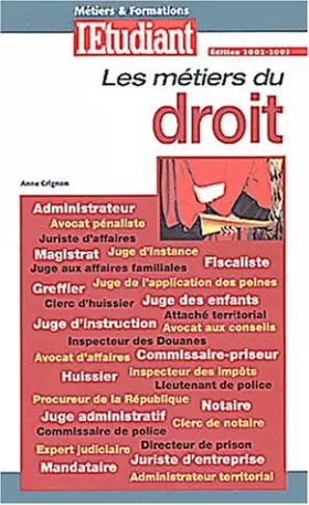 Couverture du produit · Les métiers du droit, nouvelle édition