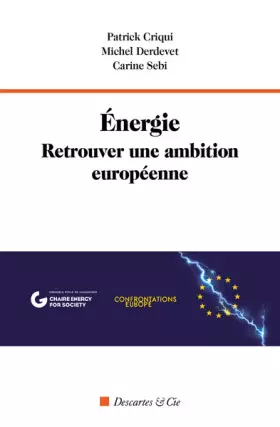 Couverture du produit · Énergie. Retrouver une ambition européenne