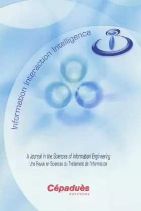 Couverture du produit · I3 Information Interaction Intelligence/une Revue en Sciences du Traitement de l'Information