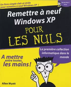 Couverture du produit · Remettre à neuf Windows XP