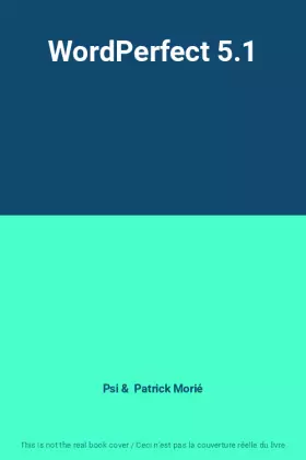 Couverture du produit · WordPerfect 5.1