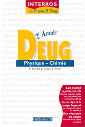 Couverture du produit · Physique-Chimie Deug 2e année