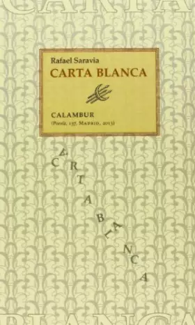 Couverture du produit · Carta blanca (Poesía)