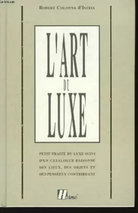 Couverture du produit · L'art du luxe