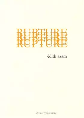 Couverture du produit · Rupture