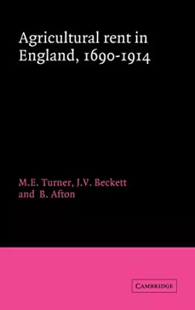 Couverture du produit · Agricultural Rent in England, 1690–1914