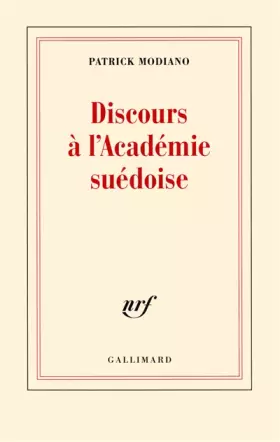 Couverture du produit · Discours à l'Académie suédoise